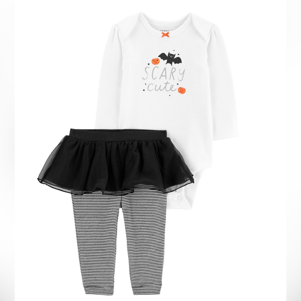Baby 2-Piece Halloween Bodysuit & Tutu Pant Set